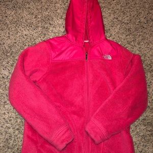 Pink north face jacket